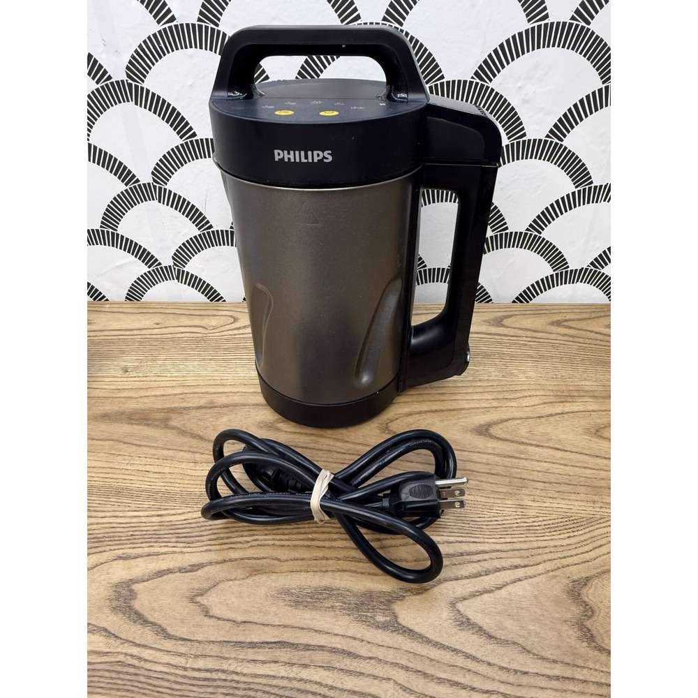 Philips Viva Collection HR2204 Soup Maker 10-in-1 Hot Cold Blender w Power Cable
